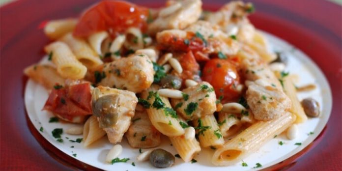 penne pesce spada pomodorini
