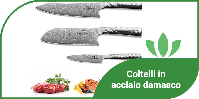 coltelli acciaio damasco