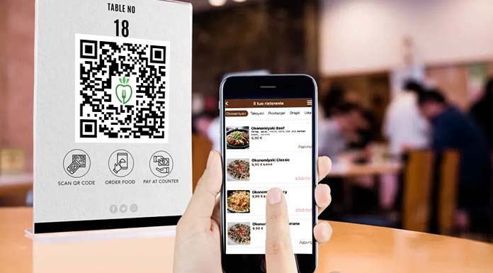 menu contactless qr