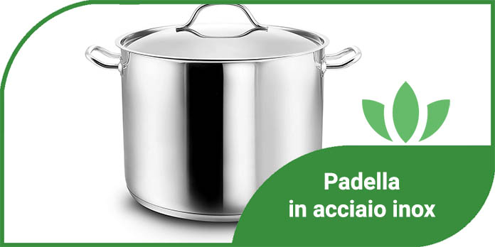 padella in acciaio inox