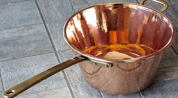 paiolo di rame per polenta