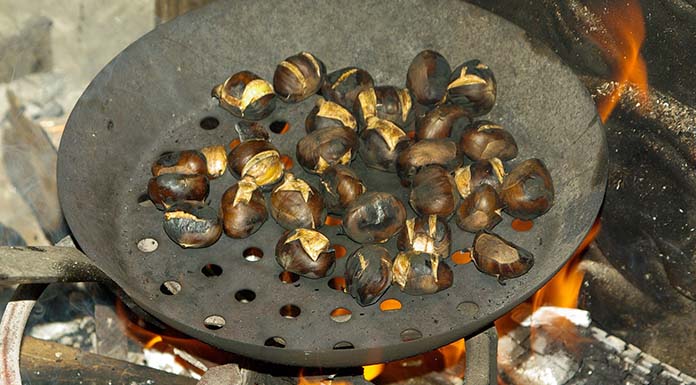 castagne arrosto in padella