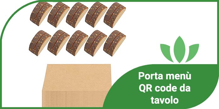 Porta menù QR code da tavolo